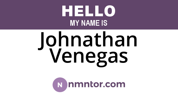 Johnathan Venegas