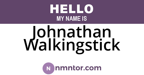 Johnathan Walkingstick