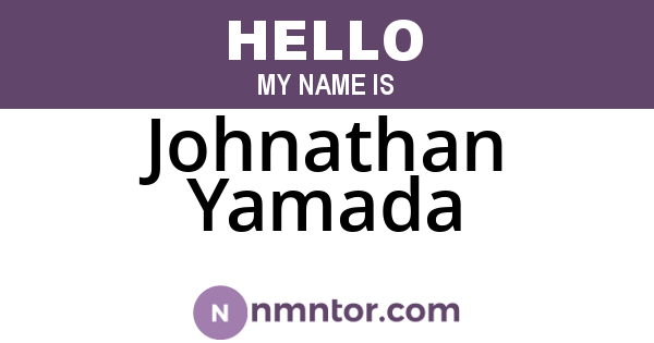 Johnathan Yamada