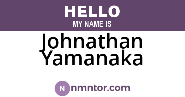Johnathan Yamanaka