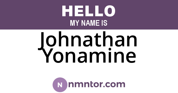 Johnathan Yonamine