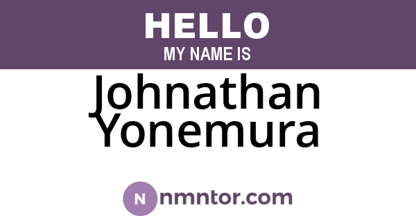 Johnathan Yonemura