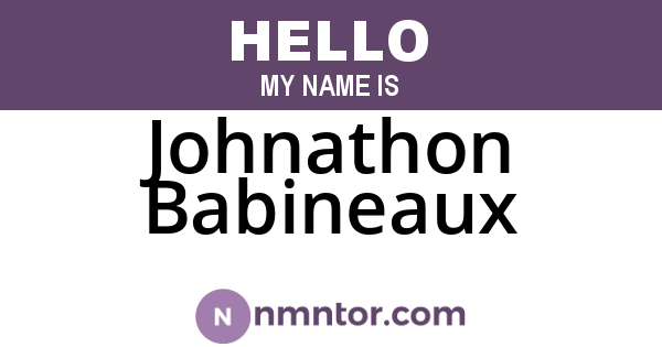 Johnathon Babineaux