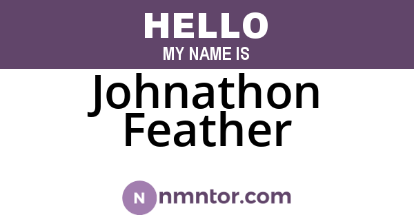 Johnathon Feather