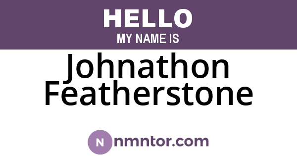 Johnathon Featherstone