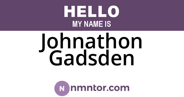 Johnathon Gadsden