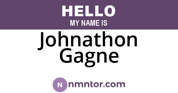 Johnathon Gagne