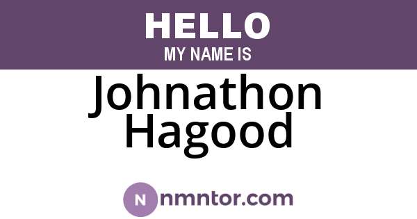 Johnathon Hagood