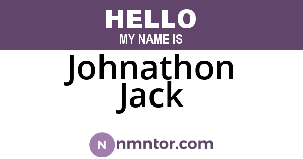 Johnathon Jack