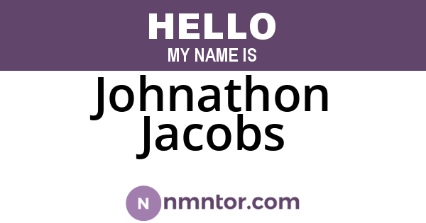 Johnathon Jacobs