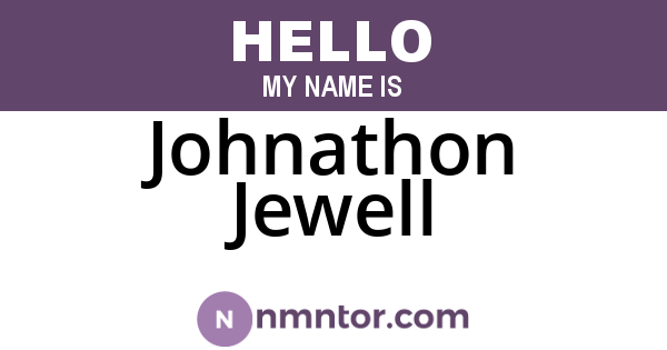 Johnathon Jewell