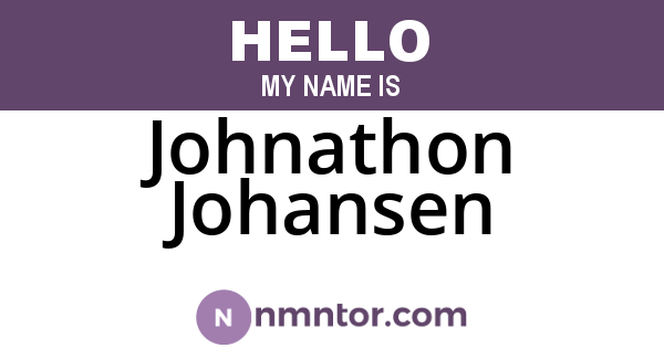 Johnathon Johansen