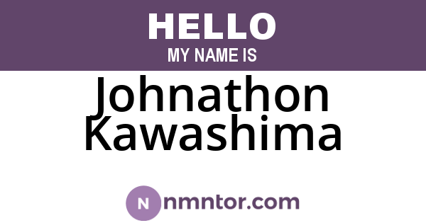 Johnathon Kawashima