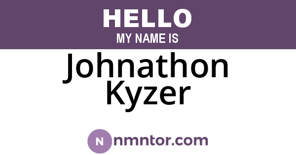 Johnathon Kyzer