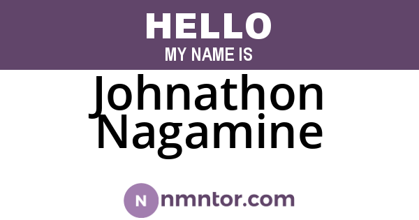 Johnathon Nagamine