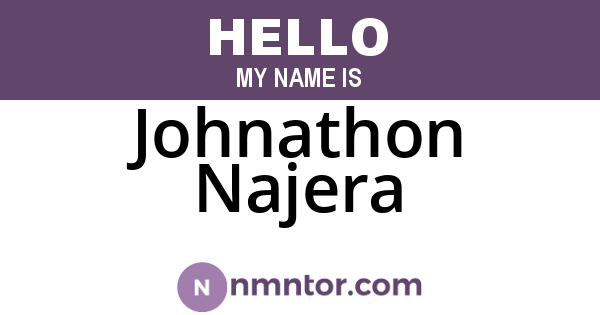 Johnathon Najera