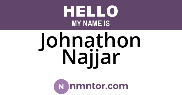 Johnathon Najjar