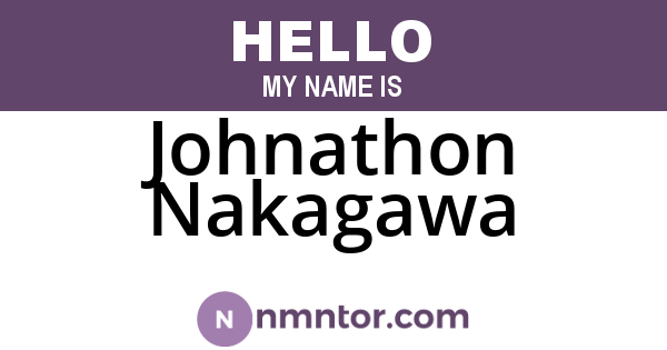Johnathon Nakagawa