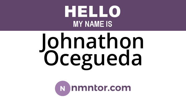 Johnathon Ocegueda