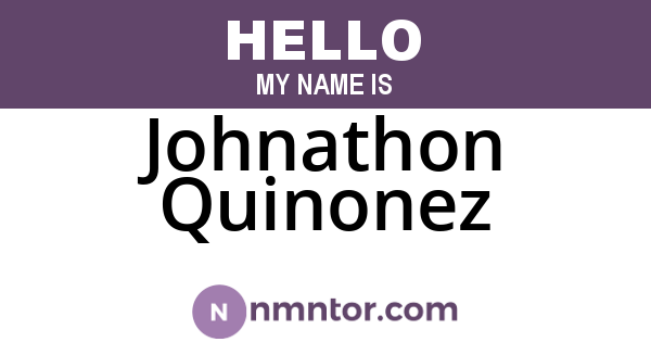 Johnathon Quinonez