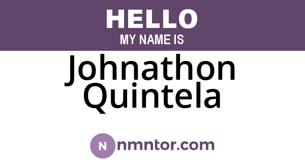 Johnathon Quintela