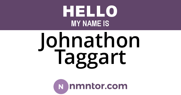Johnathon Taggart