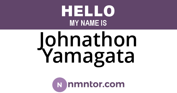 Johnathon Yamagata