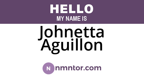 Johnetta Aguillon