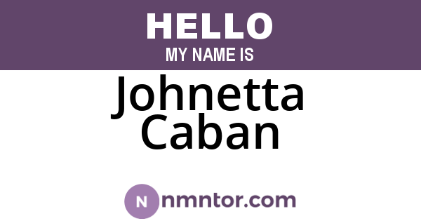 Johnetta Caban