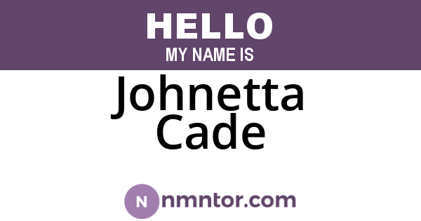 Johnetta Cade