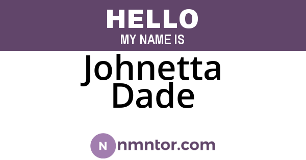 Johnetta Dade