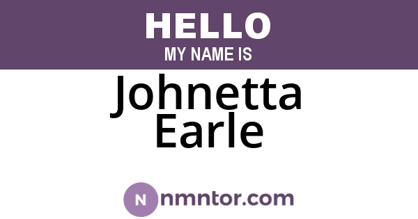 Johnetta Earle