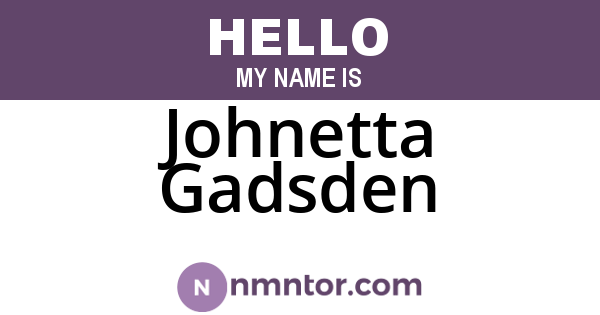 Johnetta Gadsden