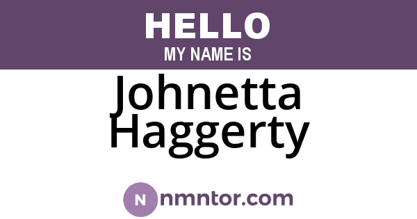 Johnetta Haggerty