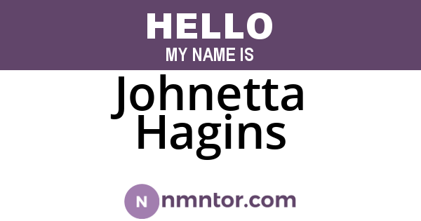 Johnetta Hagins