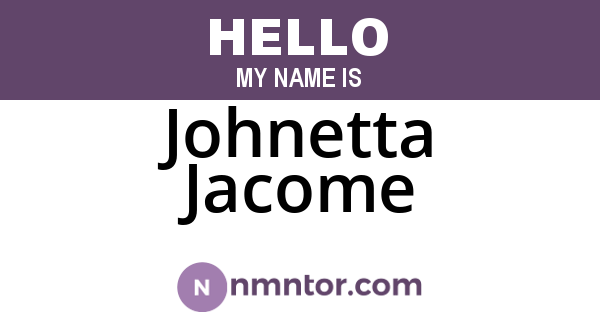 Johnetta Jacome