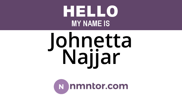 Johnetta Najjar