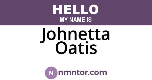 Johnetta Oatis