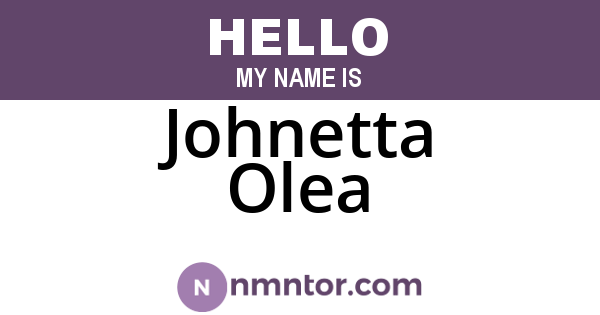 Johnetta Olea