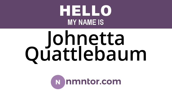 Johnetta Quattlebaum