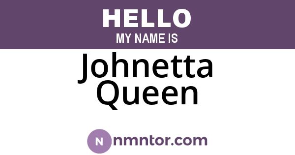 Johnetta Queen