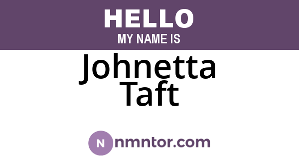 Johnetta Taft