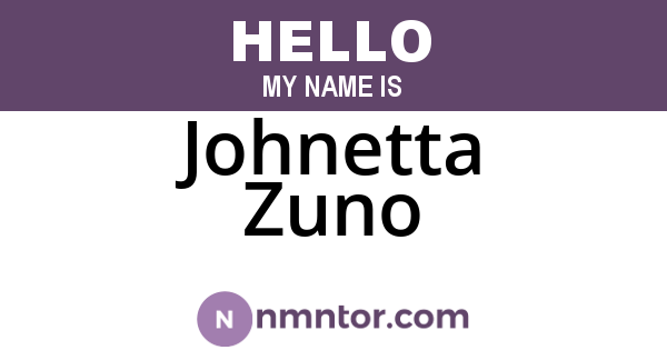 Johnetta Zuno