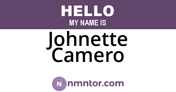 Johnette Camero