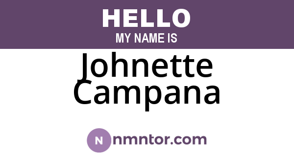 Johnette Campana