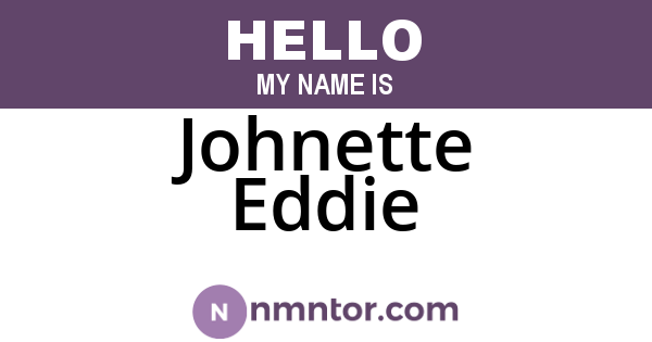Johnette Eddie