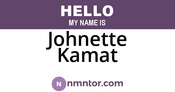 Johnette Kamat