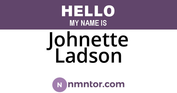 Johnette Ladson