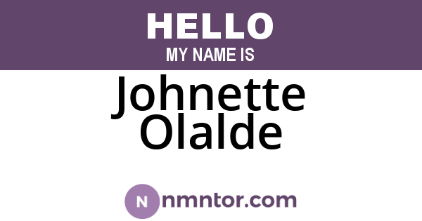 Johnette Olalde