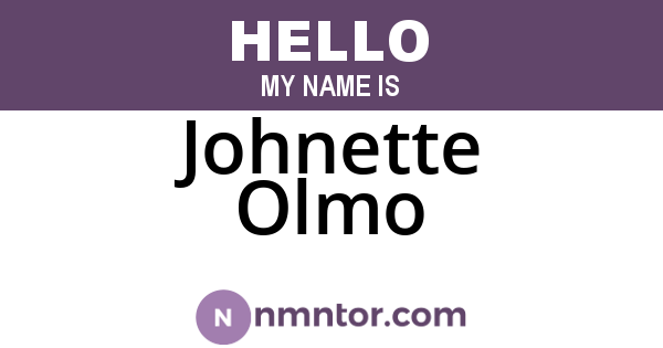 Johnette Olmo